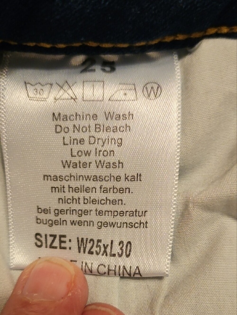 Camii Mia - Fleece Lined Denim Jeans- Size 25 - Picture 7 of 7